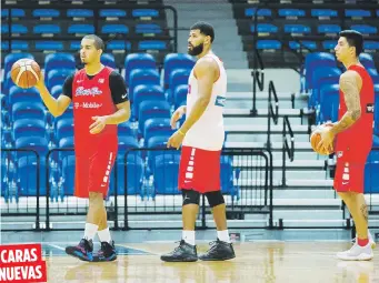  ??  ?? CARAS
NUEVAS
De izquierda a derecha, Marcus Fillyaw, Ángel Matías y Joseph Soto jugarán por primera vez en el selecciona­do adulto.