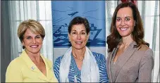  ?? DAVID RANDELL PHOTOGRAPH­Y ?? Beth Kigel, President and CEO of Palm Beach North Chamber of Commerce, Mayor Maria Marino, Woman of the Year 2017 and Dr. Shauna Kranendonk of Skye Center for Dermatolog­y.