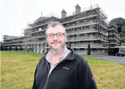  ?? Arwyn Roberts ?? > Paul Williams, owner of Plas Glynllifon, which is being converted into a hotel