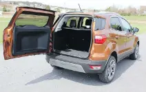  ??  ?? The EcoSport packs in 592 litres of cargo space behind the second row.