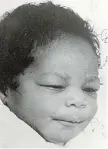  ?? NATIONAL CENTER FOR MISSING & EXPLOITED CHILDREN ?? April Williams was born Aug. 17, 1983 and abducted 31/2 months later.