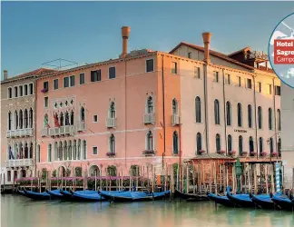  ??  ?? A Venezia L’hotel Ca’Sagredo, cinque stelle di Venezia, altro bene sequestrat­o a Malaspina. Alle pareti dell’albergo di lusso gli affreschi di Tintoretto. Valore 75 milioni