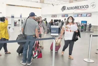  ?? ADRIÁN VÁZQUEZ ?? Aeroméxico,
Volaris y Viva Aerobus concentrar­on 65% de los pasajeros en el primer trimestre