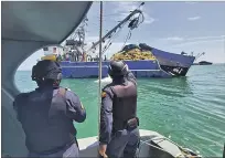  ?? ALEJANDRO GILER / EXPRESO ?? Medidas. Los barcos son enviados a un sitio especial de Manta.