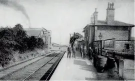  ?? WR ?? Leeming Bar station a century ago – and how it may look again, with volunteers in period costume.