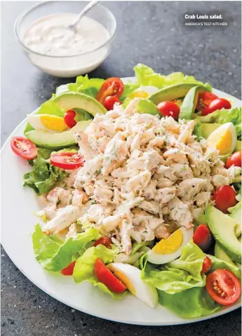  ?? AMERICA’S TEST KITCHEN ?? Crab Louis salad.