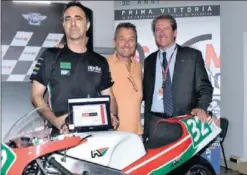  ??  ?? ANIVERSARI­O. Se cumplen 30 años de la primera victoria de Aprilia.