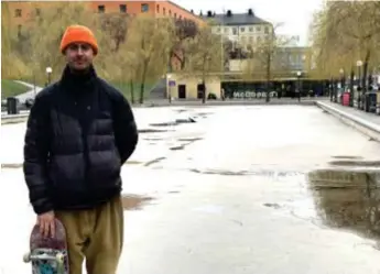  ?? FOTO: PELLE STRINDBERG ?? TAR STRID. Simon Källkvist, 27, vill inte att dammen ska fyllas med vatten.