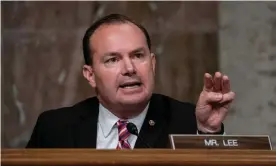  ?? Photograph: Reuters ?? Mike Lee wrote: ‘Democracy isn’t the objective; liberty, peace, and prospefity are. We want the human condition to flourish. Rank democracy can thwart that.’