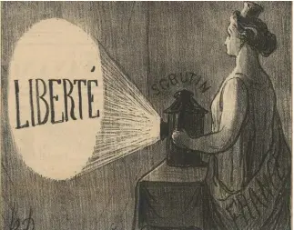  ?? ©DAUMIER-REGISTER, ASCONA/KUNSTHAUS ZÜRICH ?? ‘Rue Transnonai­n, 15 aprile 1834’/‘Lanterna magica!!!’, 1869