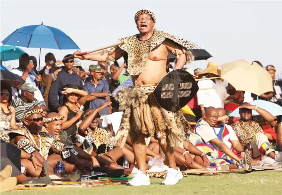  ?? Pictures: Gallo Images ?? DANCING TO HIS OWN TUNE. Jacob Zuma despises modernity, says political analyst Benedict Xolani Dube.