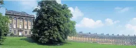  ??  ?? HISTORIC SPLENDOUR: The curved Royal Crescent dates from 1767