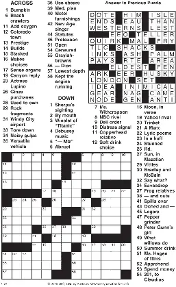 Crossword Puzzle - PressReader