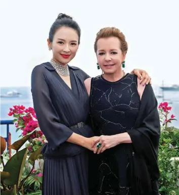  ?? PICTURES: CHOPARD ?? Scheufele with award-winning Chinese actress Zhang Ziyi, who was appointed a global ambassador this year