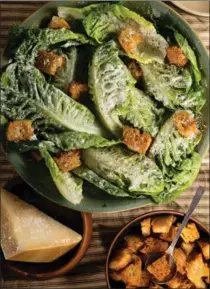  ?? JESSICA EMILY MARX, NYT ?? Caesar salad with torn croutons.