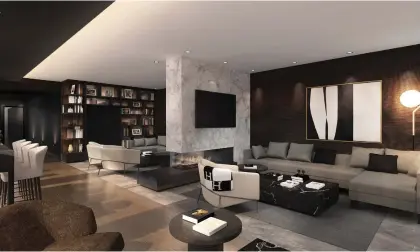  ?? ARTIST’S RENDERINGS COURTESY OF ROZENBLAT REALTY GROUP ?? Encore’s amenities include more than 7,000 square feet of common space on its top two floors with, among other things, a sky lounge and a terrace equipped with barbecues and hot tubs.