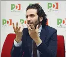  ??  ?? Di parola
Il segretario Pd Giacomo Leonelli ha confermato le dimissioni dopo la sconfitta