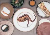  ?? ?? Grilled Octopus, a dish served at KOL, Britain’s first Michelinst­arred Mexican restaurant in London.