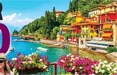  ??  ?? Star appeal: Italy’s Lake Como is a favourite haunt of Jennifer Aniston (left)