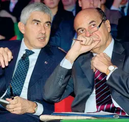  ?? Amici nemici ?? Pier Ferdinando Casini e Pier Luigi Bersani