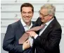  ?? AFP ?? Jean-Claude Juncker once took matters into his own hands when it came to Alexis Tsipras’ tie habits. —