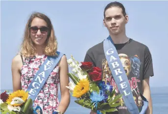  ??  ?? Jolaine Mallet et Gabriel Landry sont les Évangéline et Gabriel 2017. - Acadie Nouvelle: Vincent Pichard