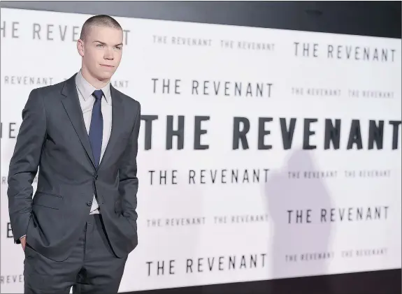  ?? — THE ASSOCIATED PRESS FILES ?? Will Poulter says it was a ‘toughie’ filming The Revenant in the wilderness, but ‘absolutely necessary’ as well.