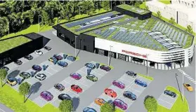  ?? KK ?? Das neue Porsche-Zentrum von Porsche Graz-Liebenau ist die zentrale Anlaufstel­le aller Porschefah­rer der Steiermark – und wird das nachhaltig­ste Gebäude der PorscheHol­ding