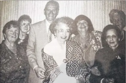  ?? SUBMITTED PHOTO ?? Twenty-five years ago, the Newfoundla­nd Writers’ Guild got together for its 25th anniversar­y dinner on Oct. 16, 1993. From left were charter members Ramona Tansley, Gerry Rubia, Paul O’neill, Bernice Morgan, Helen Porter, Rae Perlin and Consie Howley. A reception will be held today at Government House to mark 50 years for the group.