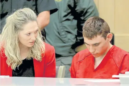  ?? REUTERS ?? Audiencia. Nikolas Cruz compareció ayer ante la corte por 17 cargos de asesinato premeditad­o.