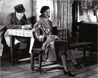  ??  ?? This file photo shows French actress Michele Morgan and French actor Jean Gabin playing in the film 'Quai des brumes' (Port of Shadows) directed by French film director Marcel Carne. — AFP Photos