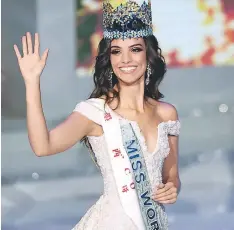  ??  ?? La mexicana Vanessa Ponce de León se coronó como la nueva Miss Mundo.