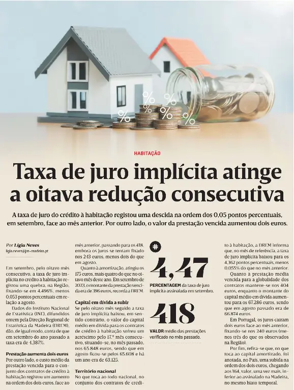 Taxa de juro implícita atinge a oitava redução consecutiv­a PressReader
