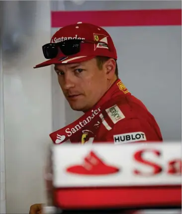  ?? FOTO: JAN SOMMER ?? Kimi Räikkönen har som bedste resultater i 2017 to andenplads­er i Monaco og Ungarn, men det er ikke nok for Ferrari-praesident Sergio Marchionne.