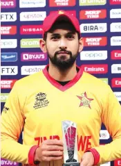 ?? ICC ?? HOT PROPERTY . . . Sikandar Raza cemented his position as Zimbabwe’s highest ranked T20I all-rounder after making significan­t gains on the Men’s T20 rankings yesterday