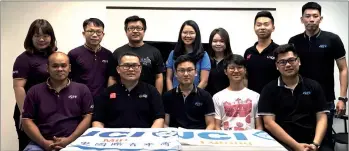  ??  ?? JCI ACF organising team comprising members from JCI Miri, JCI Lutong and JCI Riam in a group photo