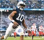  ?? BARRY REEGER/AP ?? Penn State freshman Nick Singleton scored two touchdowns from the T formation against Maryland.