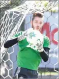  ?? AFP ?? Manchester United goalkeeper David de Gea takes part in training at UCLA on July 14.