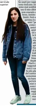  ??  ?? Cosenza Maria Cristina Fiore, 18 anni, ha frequentat­o il liceo classico europeo Telesio di Cosenza. Ha sempre avuto la media del 10 alle superiori
