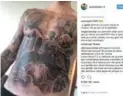  ?? @JUSTINBIEB­ER/INSTAGRAM ?? An Instagram image of Justin Bieber’s tattooed torso. He’s quickly running out of skin to ink, says Vinay Menon.
