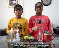  ??  ?? nEAt iDEA: Bhavika Kothapalli and her brother Praketh Kothapalli.