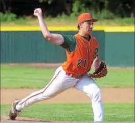  ?? GREGG SLABODA — DIGITAL FIRST MEDIA ?? Bordentown`s Mike Cottrell pitches against Allentown. For more, see, Page 37