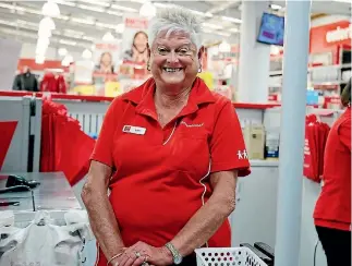  ?? PHOTO: DAVID WHITE/FAIRFAXNZ ?? Gael Heard has been a Warehouse employee for almost 34 years and still loves to shop at the store.