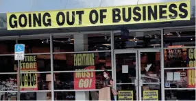  ?? LYNNE SLADKY/AP, FILE ?? Pier 1 is among the many retailers that have closed stores as the coronaviru­s pandemic continues to batter the economy.