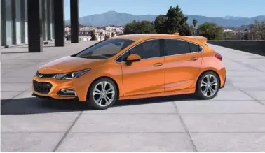  ?? (Chevrolet/TNS) ?? The 2017 Chevrolet Cruze Hatchback offers the design, engineerin­g and technologi­cal advancemen­ts of the 2016 Cruze sedan in a functional, sporty package with added cargo space.