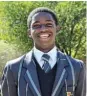  ?? ?? THINKING BIG: Muir College pupil Lunathi Knockpaal, 16