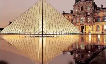  ?? | Pixabay ?? THE glass pyramid at the Louvre museum, Paris.