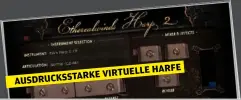  ??  ?? HARFE TARKE VIRTUELLE AUSDRUCKSS