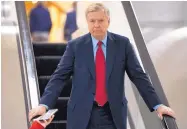  ?? J. SCOTT APPLEWHITE/ ASSOCIATED PRESS ?? Senate Judiciary Committee Chairman Lindsey Graham, R-S.C., says his panel will investigat­e assertion that Deputy Attorney General Rod Rosenstein raised the possibilit­y of ousting President Donald Trump.