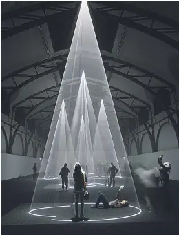  ?? FOTO: A. MCCALL ?? ‘Five Minutes of Pure Sculpture’ d’Anthony McCall a la Fundació Gaspar.